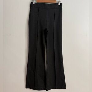 SPANX Pull-On Ponte Pants | Gray | Wide Flare Leg | Size M